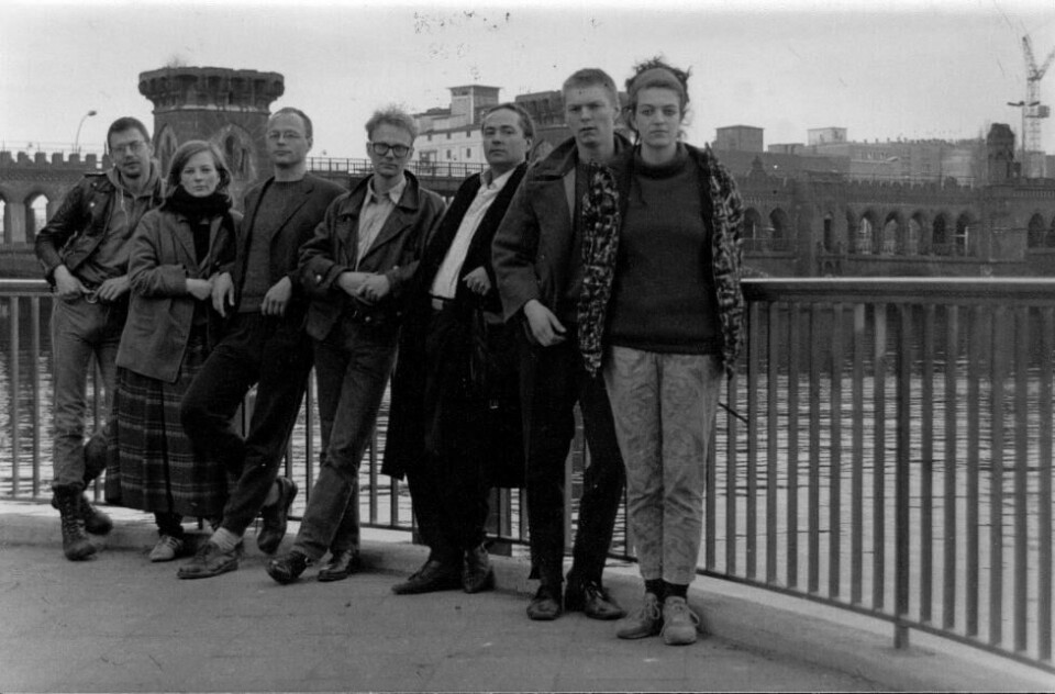 Baktruppen, fotografert i Berlin på slutten av 80-tallet.
