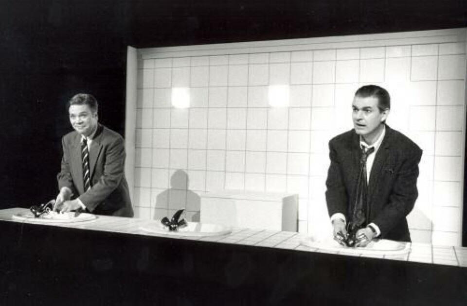 Kim Haugen som Joe og Lasse Lindtner som Louis. 1994. Foto: Leif Gabrielsen
