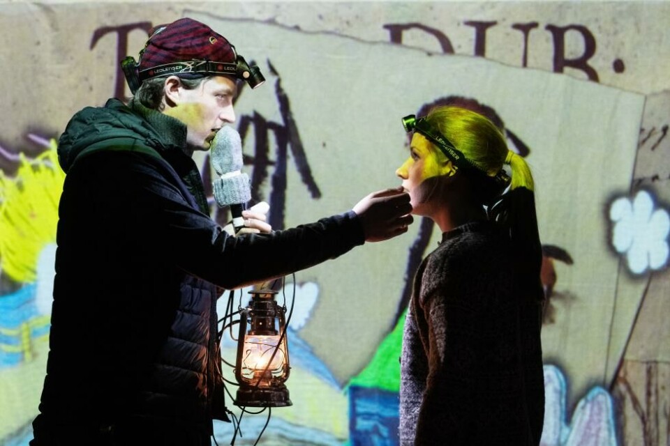 Hadle Lavold Reisæter og Hanne Korsbrekke Askeland «Peer Gynt DUB», regi: Tore Vagn Lid. DNS 2019. Foto: Thor Brødreskift