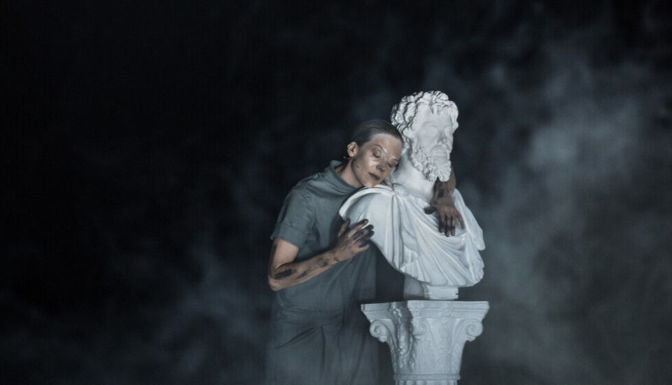 Ane Dahl Torp i «Solaris korrigert», regi: Peer Perez Øian. Det norske Teatret 2015. Foto: Erik Berg