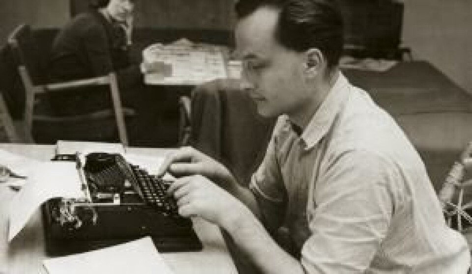 André Bjerke. Arkivfoto: Aschehoug Forlag