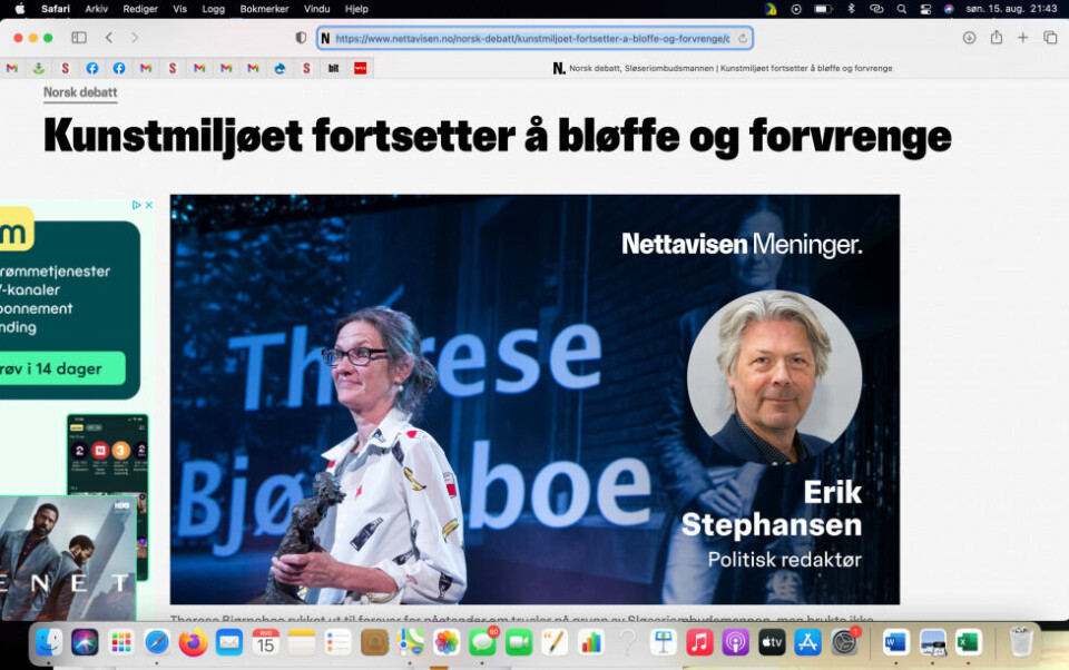 Nettavisens avledningsmanøver