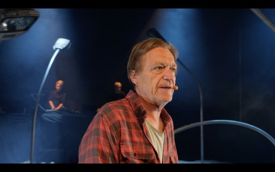 Terje Strømdahl i «Tyngde» av Demian Vitanza, regi: Simon Boberg. Nationaltheatret 2018. Foto: Jonas Falck Evensen