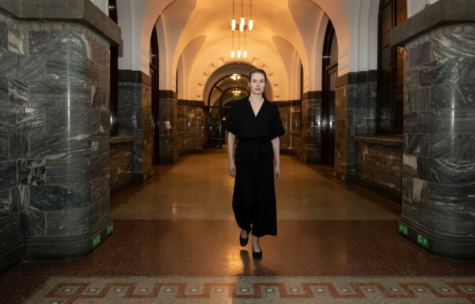 «carry on», på det tidligere Museet for Samtidskunst i Oslo. Oslo Internasjonale Teaterfestival 2019. Foto: Jacob Buchard