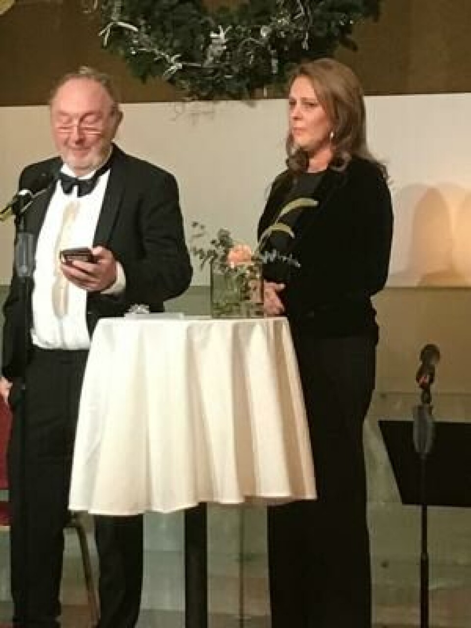 Michal Leszczylowski og Margreth Olin. Foto: Therese Bjørneboe