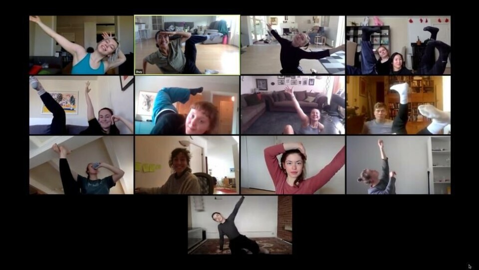 Avgang 2020 BA Samtid: «Come Together» av Hagit Yakira, digital forestilling over Zoom, UiS.
