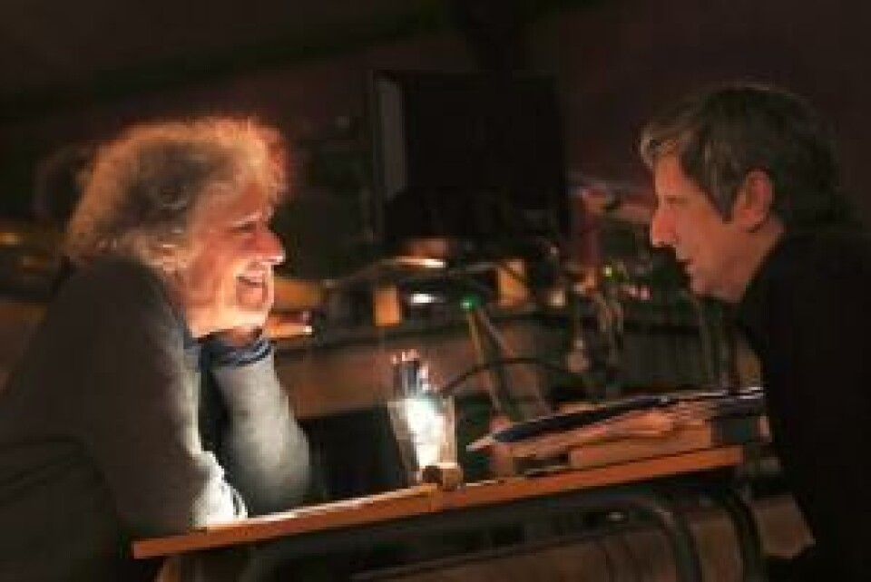 Ariane Mnouchkine og Robert Lepage. Foto: Michele Laurent