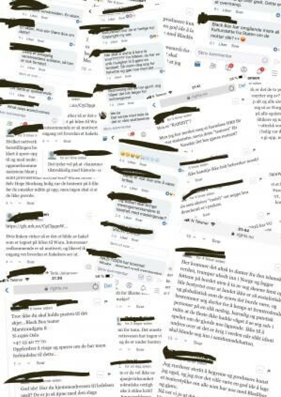 Kommentarfelt. Ill. fra boka