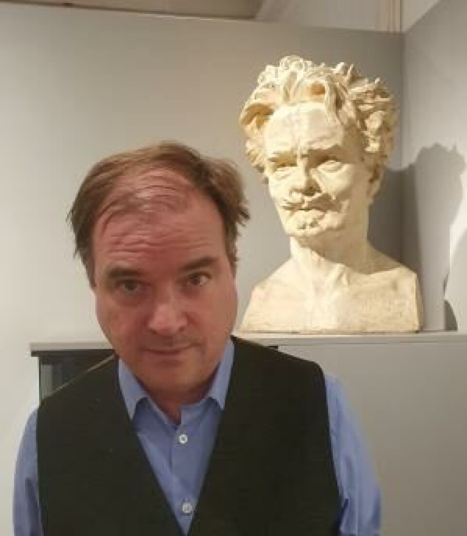 Direktør Erik Höök ved Strindbergmuseet.