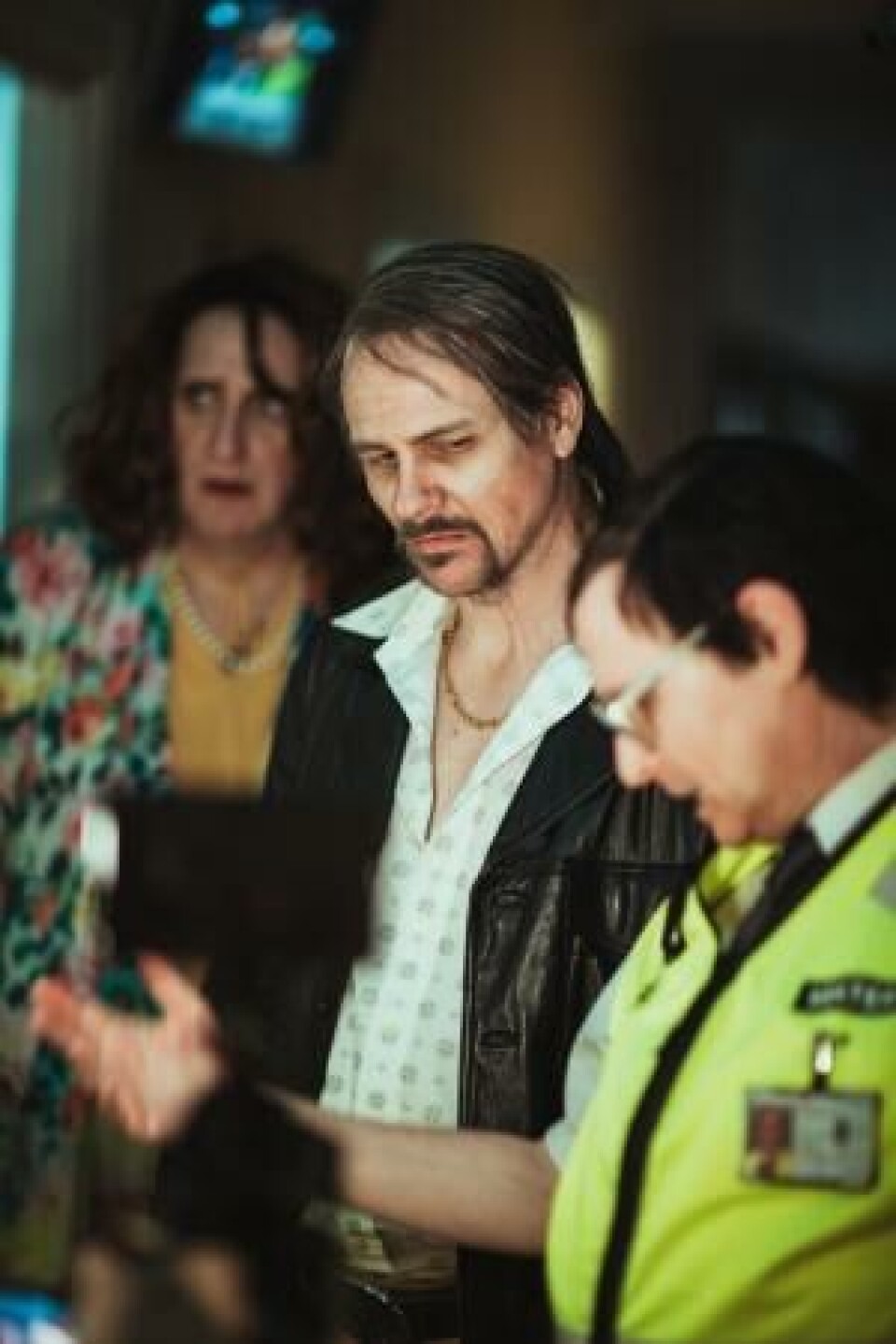 Svein Harry Schöttker-Hauge (ammen), Frode Bjorøy (herr Capulet) og Pål Rønningen (fyrsten.) Foto Andreas Roksvåg.