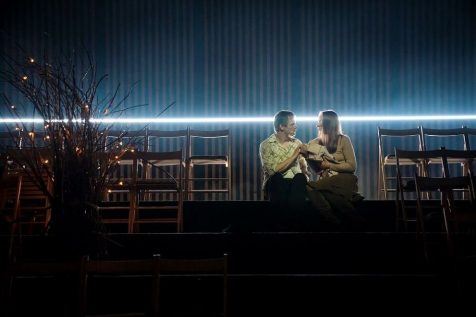 Bjørnar Lisether Teiggen (Hjalmar) og Sara Fellman (Gina). Foto: Eri Birkeland