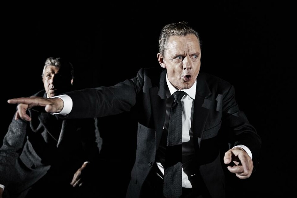 Nikolaj Kopernikus (drottningen) och Olaf Johannessen (Richard). Foto: Emilia Therese