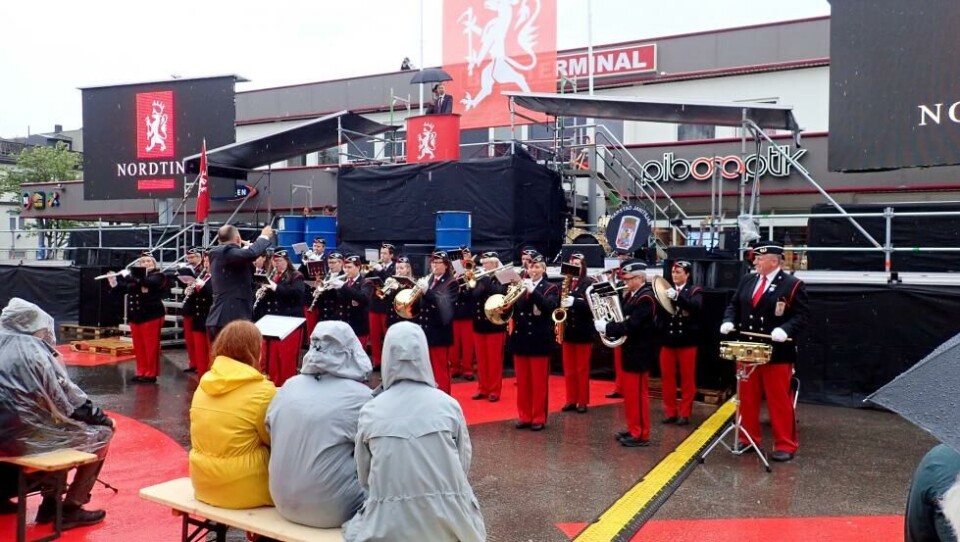 Harstad janitsjar under åpningsseremonien av Festspillene. Foto: Festspillene i Nord-Norge