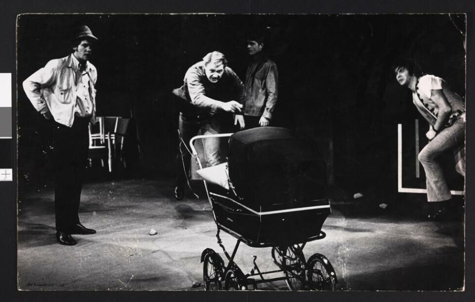 Reddet av Edward Bond, Nationaltheatret 1969. Foto: Schwarz
