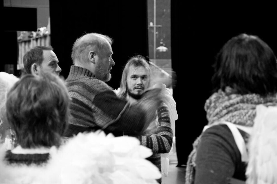 Fra en prøve på Det Norske Teatret. Foto: Siren Høyland Sæter/ Det Norske Teatret