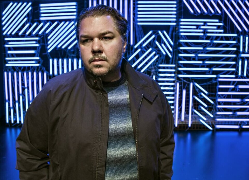 Nils Jørgen Kaalstad i «Uten navn – å miste sine nærmeste» av Mattis Herman Nyquist og Fredrik Høyer. Østfold kulturutvikling og Kulturdråpen 2019. Foto: Trine Sirnes