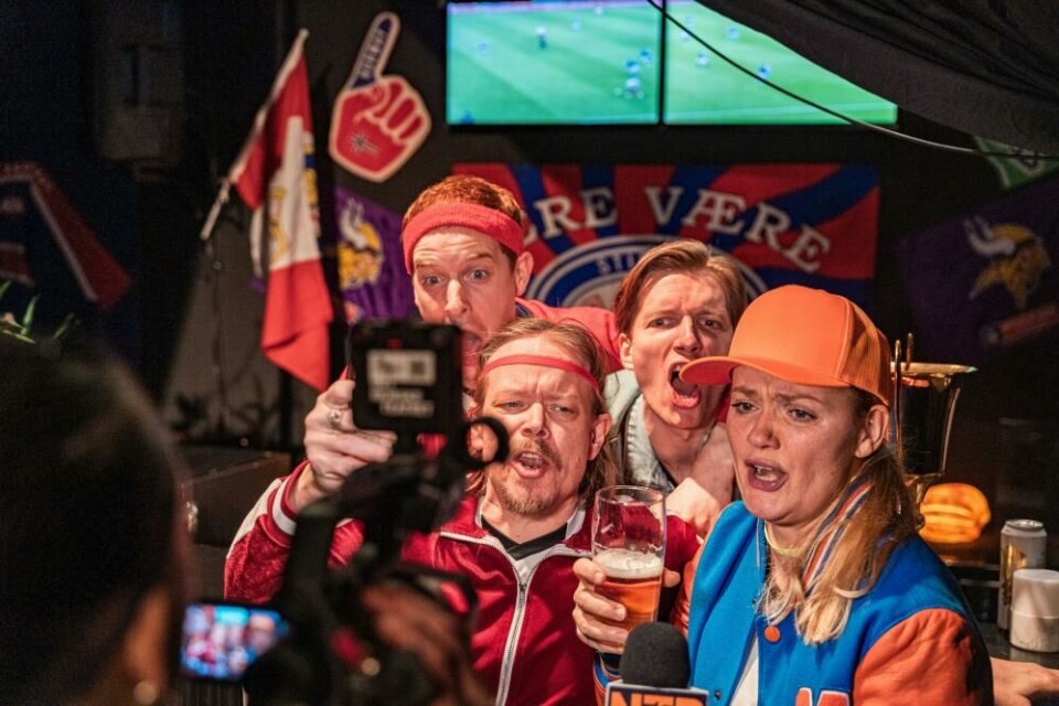 Carl Martin Eggesbø, Joachim Rafaelsen, Mathias Augestad Ambjør och Ellen Birgitte Winther. Foto: Ole Herman Antonsen