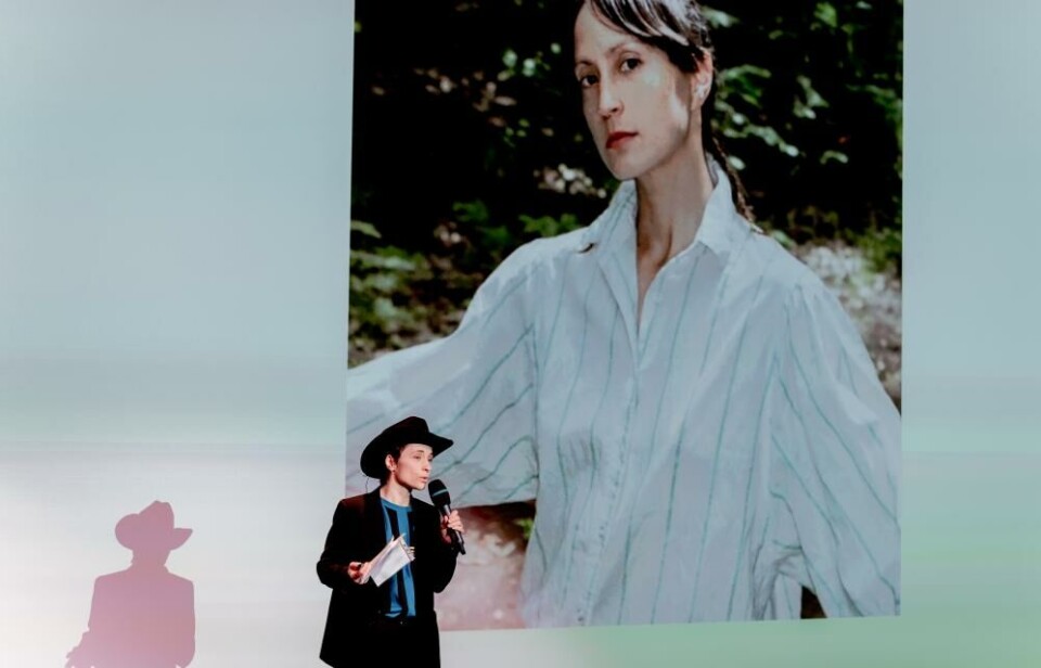 Zoë Poluch/Hanako Hoshimi-Caines/Elisa Harkins pitching Radio III at More More More. Photo Tale Hendnes
