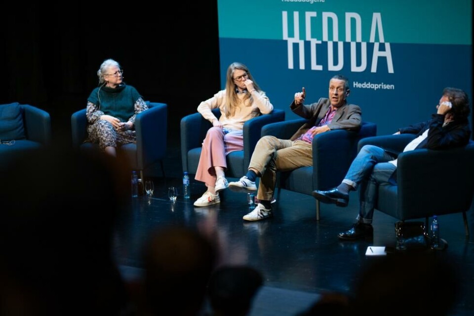 Hanne Tømta. Valborg Frøysnes, Ole Johan Skjelbred og Kai Johnsen. Foto: Lars Opstad