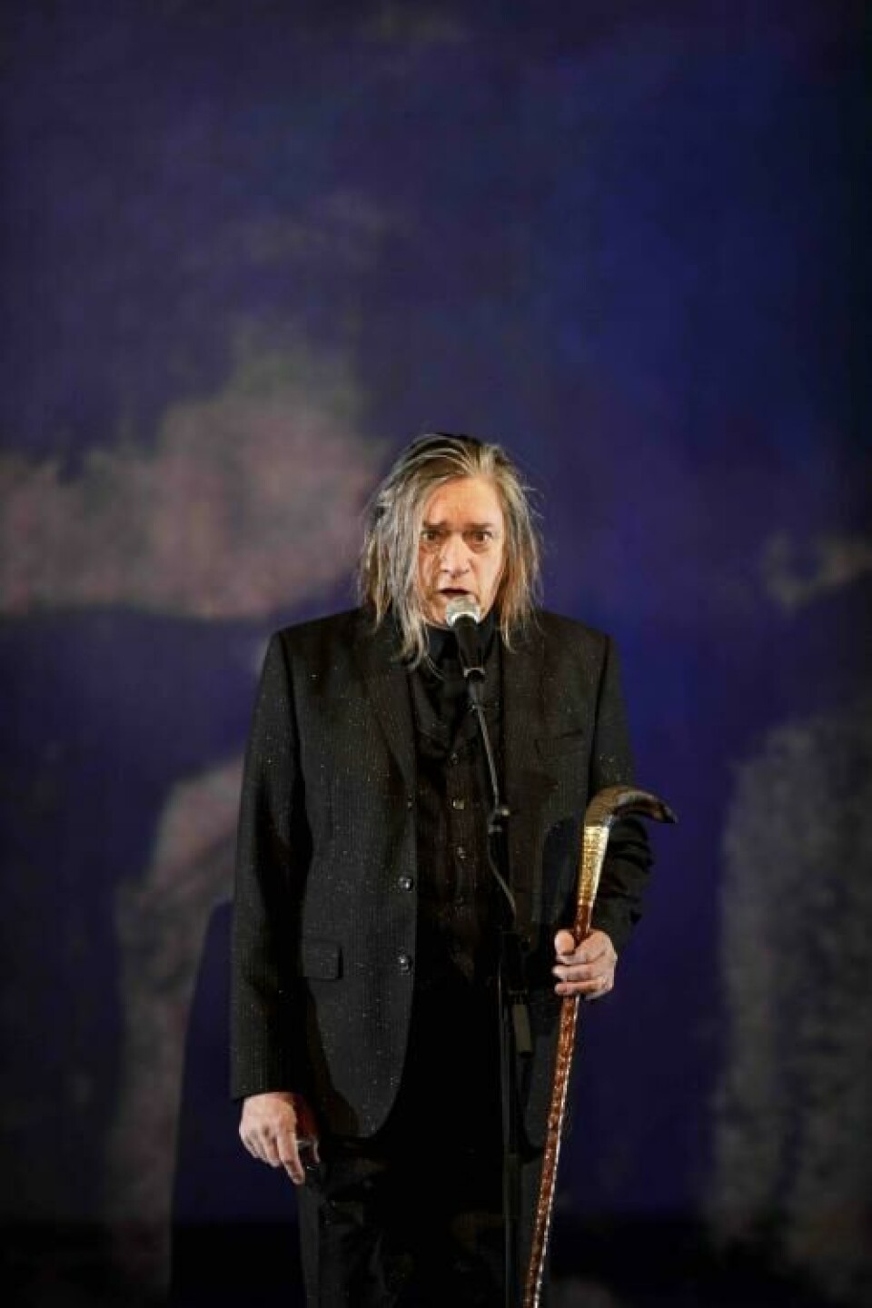 Blixa Bargeld i «Flammenwerfer». Foto: Emma Larsson.