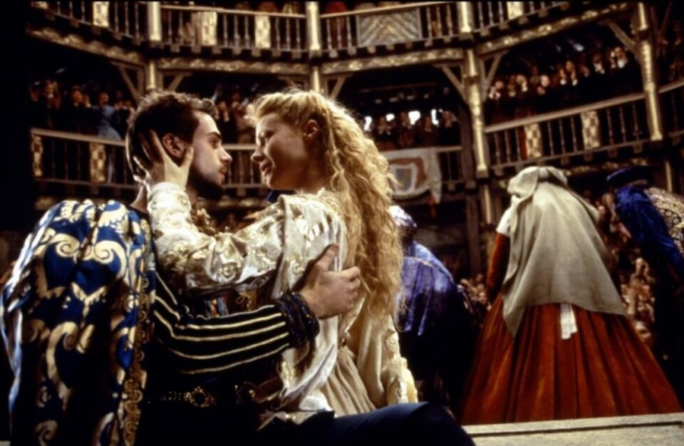 Joseph Fiennes og Gwynneth Paltrow i «Shakespeare in love».