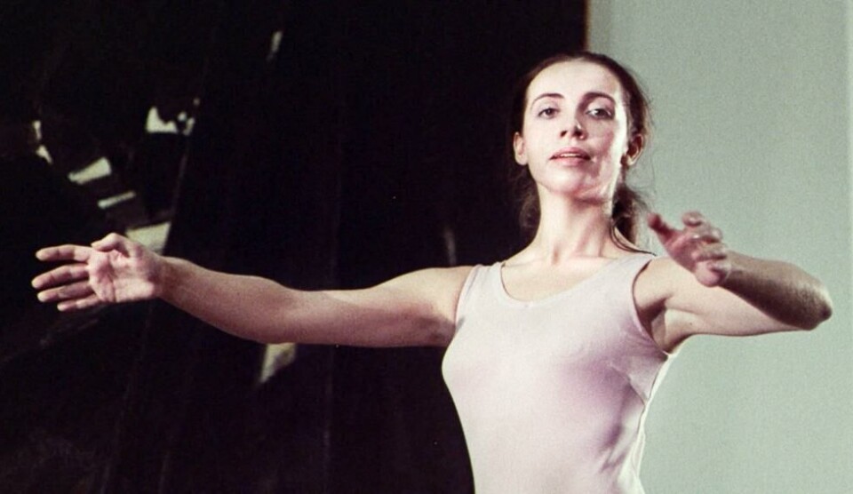 Merete Bergersen fra et filmopptak på Henie Onstad Kunstsenter, 1969