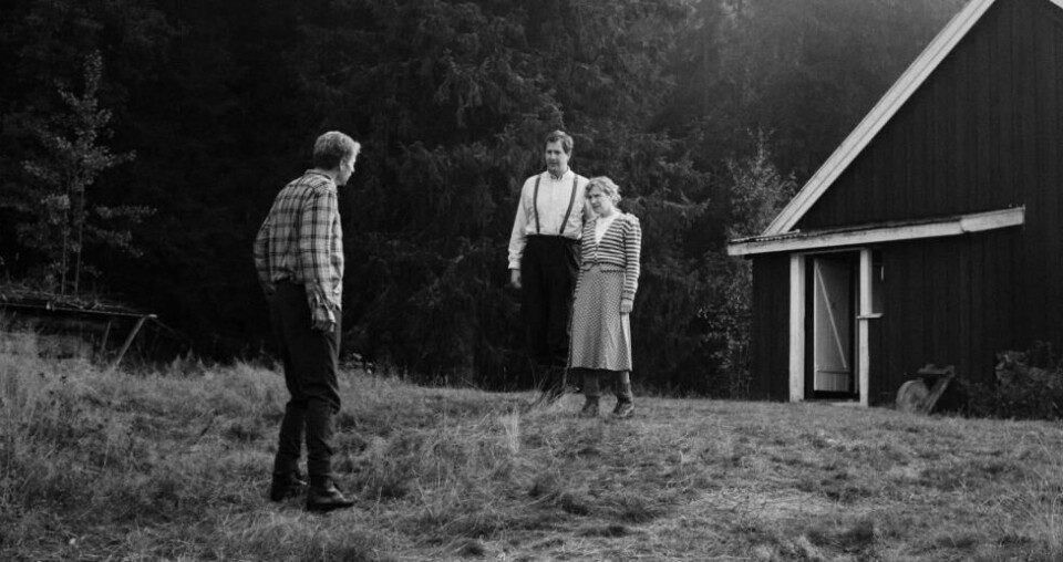 Anders T Andersen, Henrik Rafaelsen och Andrine Sæther i «Fuglane». Regi Anders T Andersen. Viper Film 2019. Foto Rune Kongsro