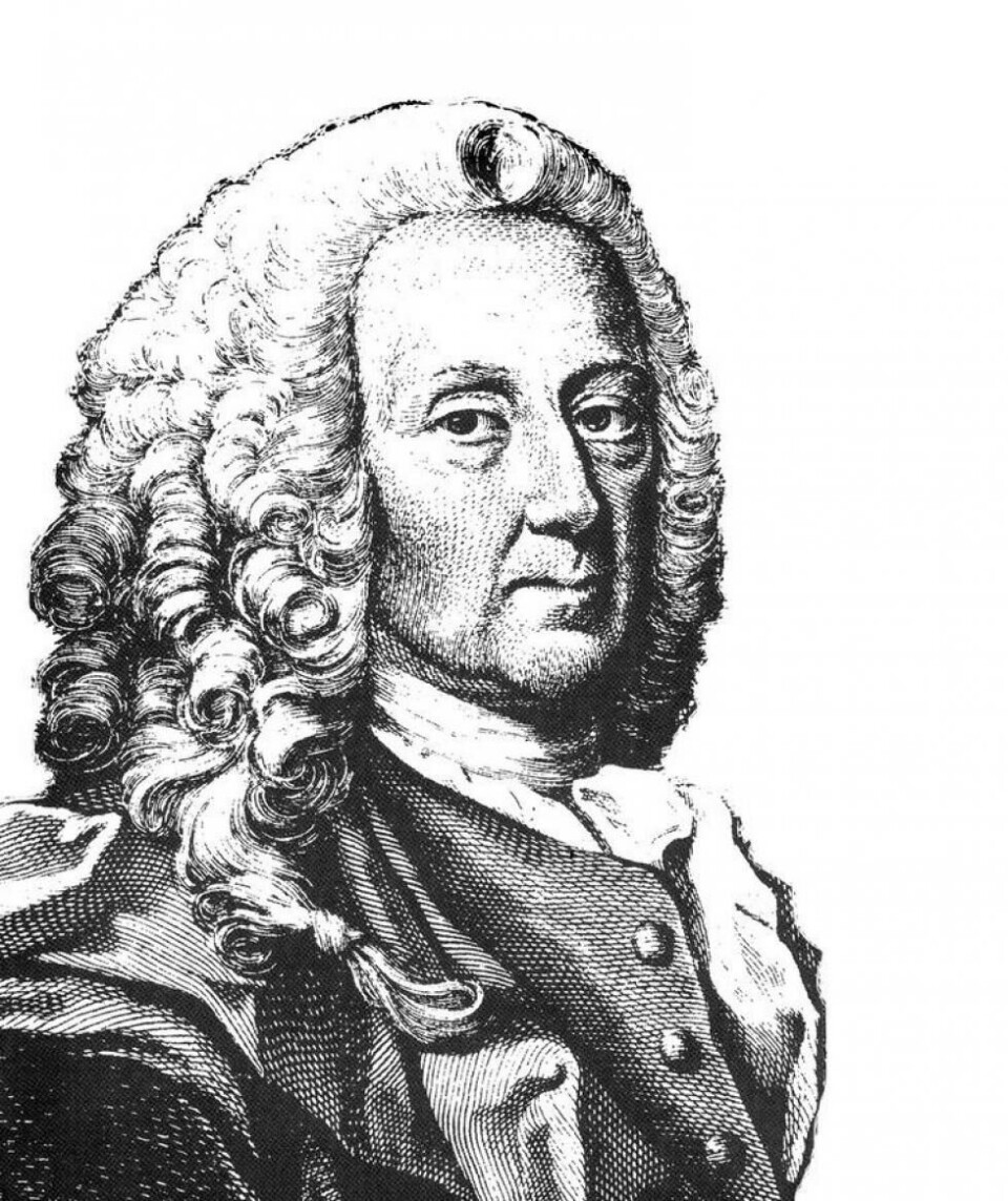 Forfatter og historiker Ludvig Holberg (1684-1754).