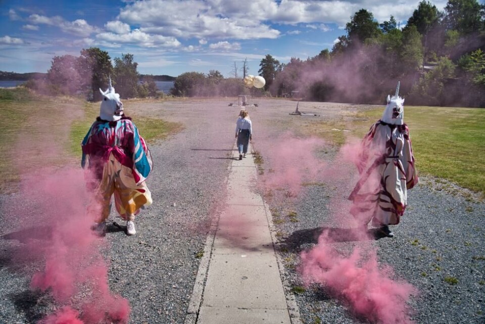 Tine Østergaard og Julie Rasmussen fra Nordlys-kollektivet (DK). Foto: Morten Arnfred