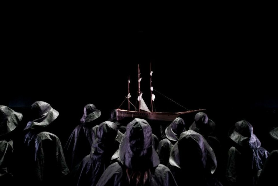 Moby Dick, reg: Yngvild Aspeli. Plexus Polaire i samarbeid med Nordland Teater og Figurteatret i Nordland 2023. Foto: Erika Hebbert