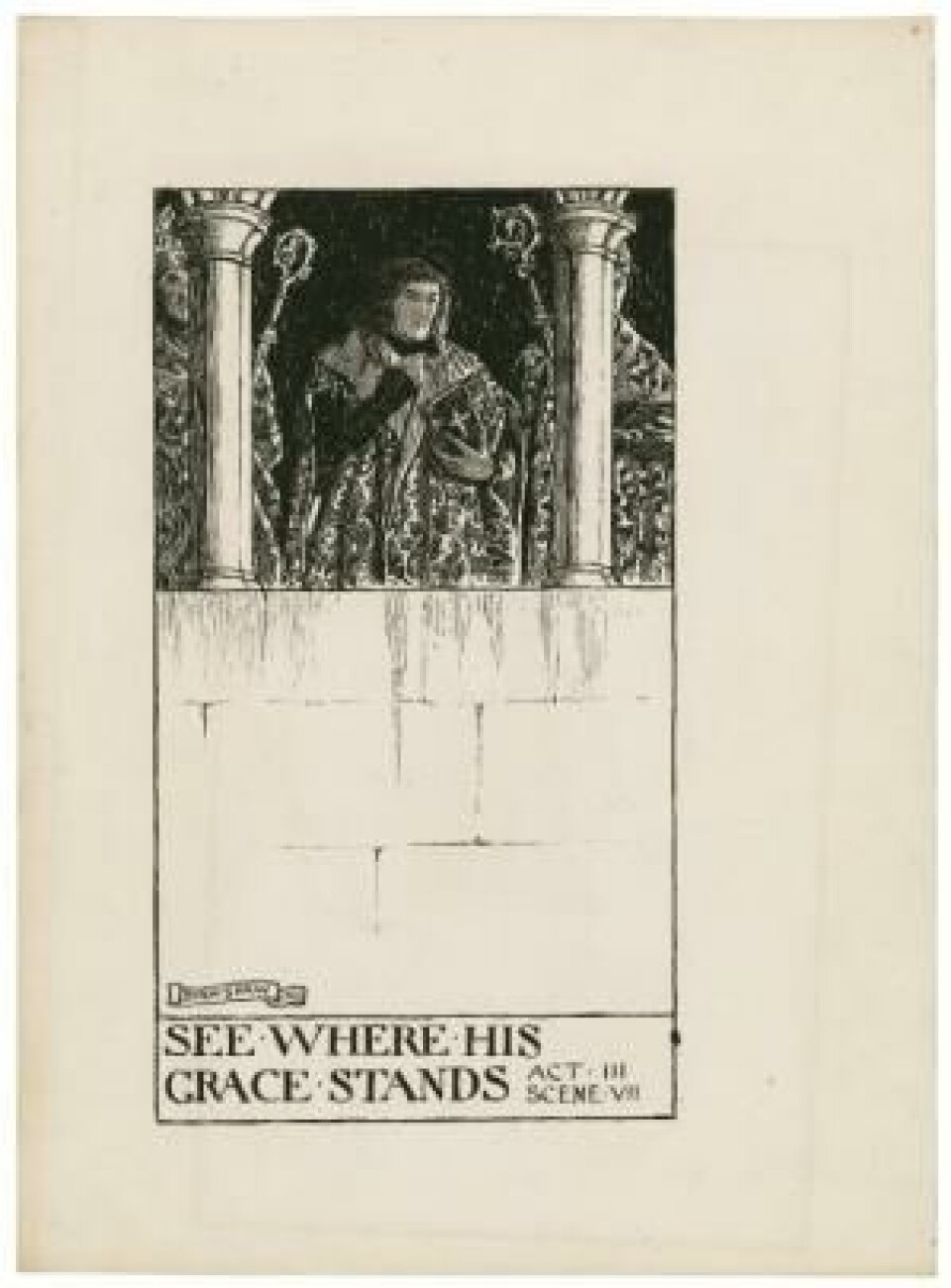 Richard III. Ill. by Byam Shaw, the Chiswick edition of Shakespeare, 1899-1902. Folger Collection.