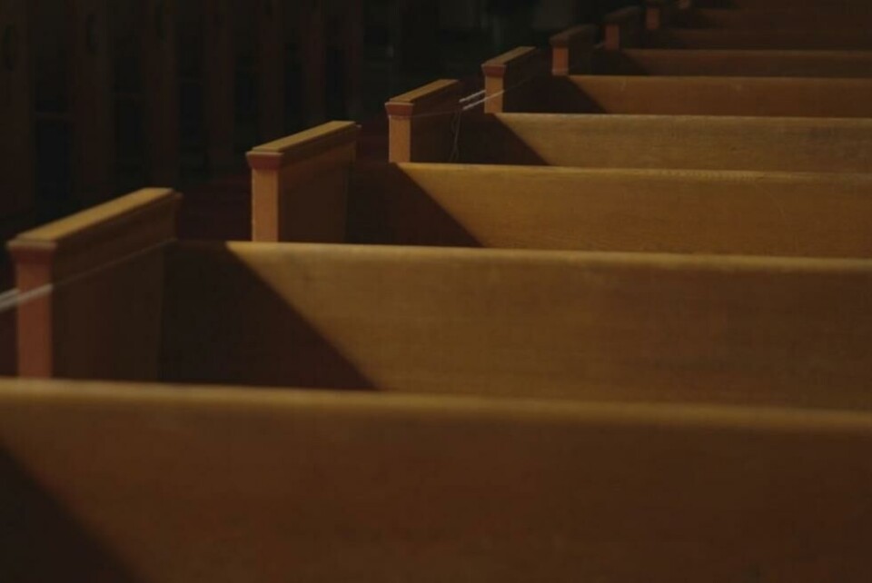 Grønland kirke, forestillingsbilde i Kirkedanseren av Marie Bergby Handeland. Foto: Alvilde Horjen Naterstad