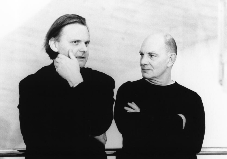Jon Fosse og Lars Norén. Foto: Erik Berg