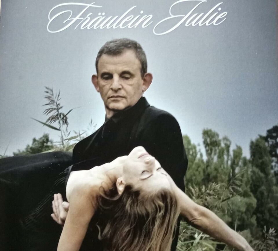 Poster for Fräulein Julie, at Renaissance Theatre Berlin. Photo: Vasilis Triantafillopoulus