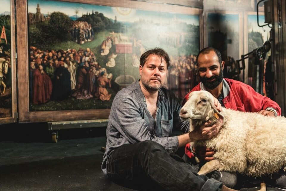 Milo Rau, regissör och teaterchef NTGent t v. Foto: Michel Devijver