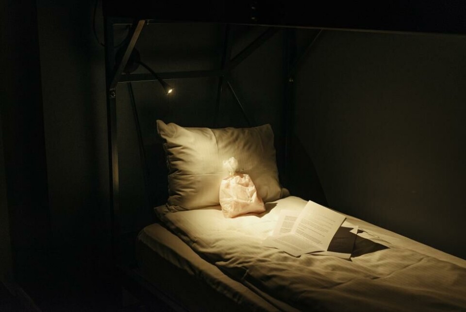 Et rom på PS:Hotell, Vulkan, Oslo. Foto: Signe Fuglesteg Luksengård