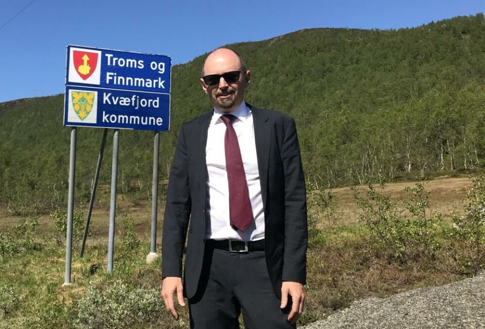 Ny logo ved fylkessammenslåingen, signert Nordting.