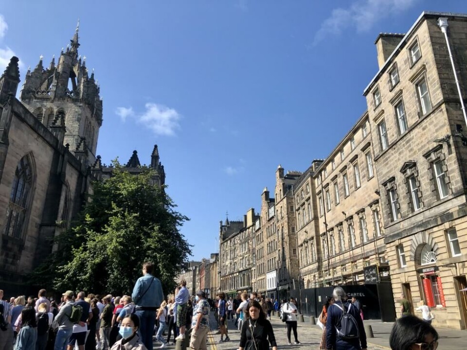 Gateteater under Edinburgh Fringe, august 2021. Foto: Johanne Elster Hanson