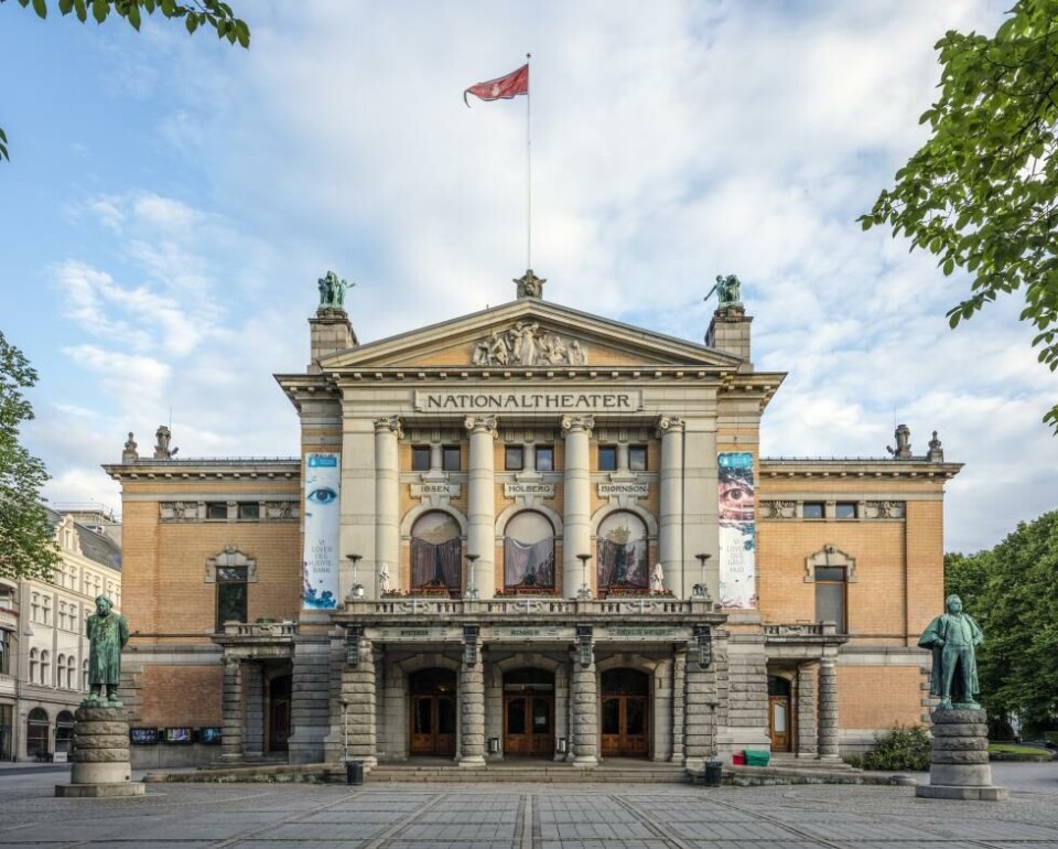 Nationaltheatret risikerer å få alle forestillinger og gjestespill innstilt når streiken trappes opp i neste uke. Foto: Nationaltheatret