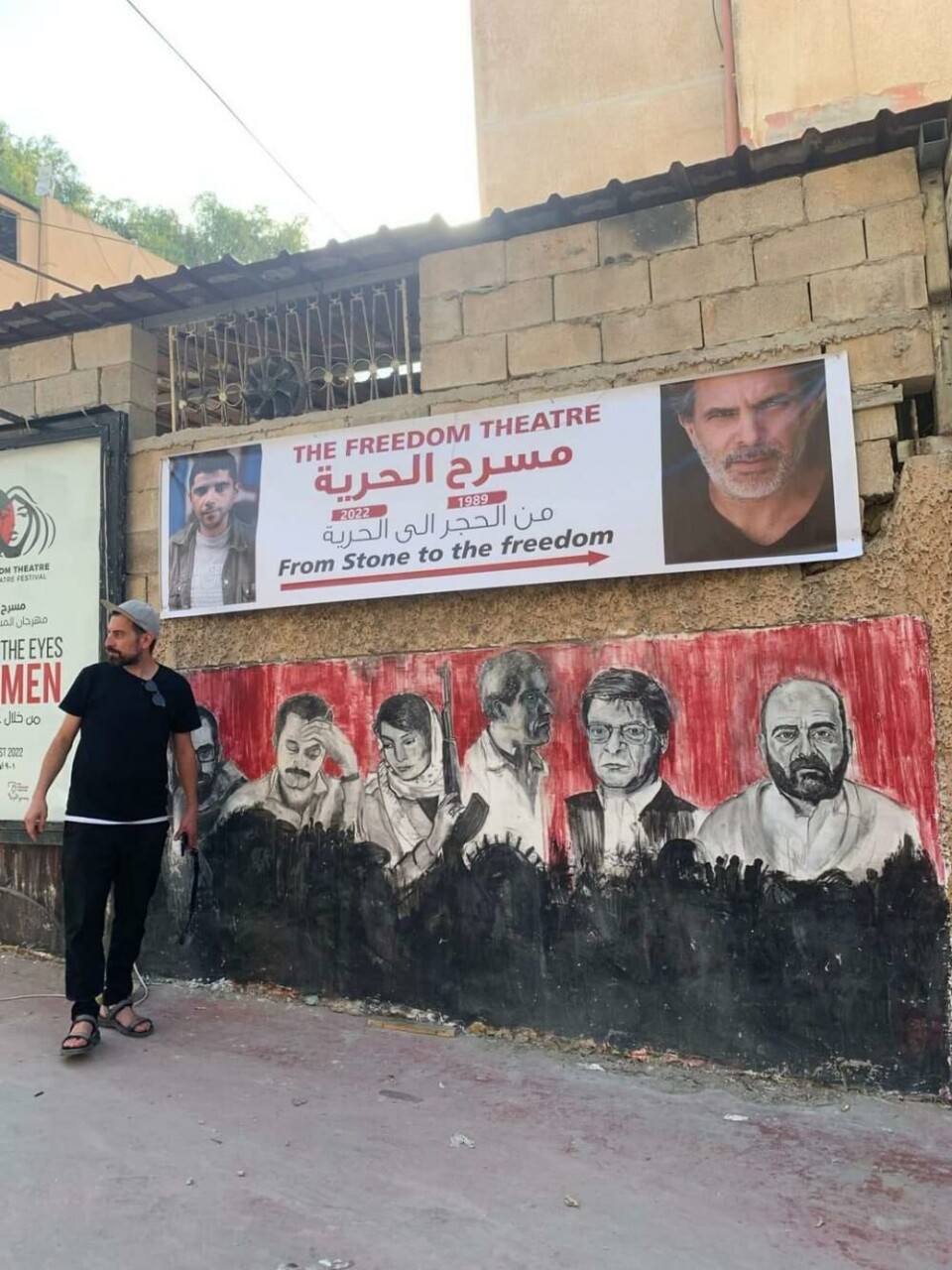 Ahmed Tobasi er kunstnerisk leder for Freedom Theatre i Jenin. Foto: Vibeke Harper