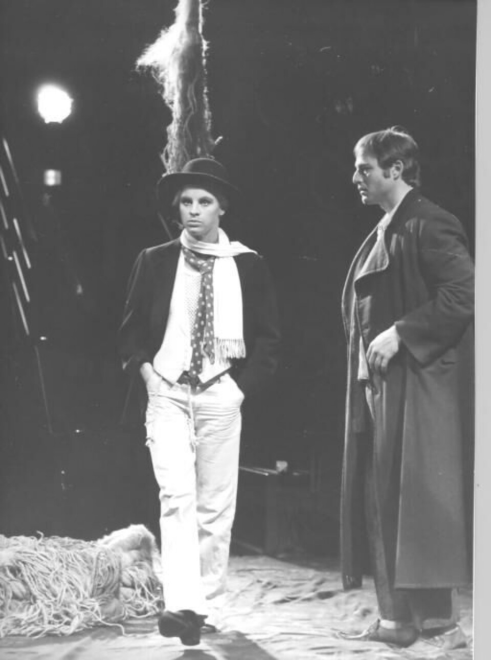Liv Berhoft Osa (Rosalind/ Ganymedes) og Bjørn Flobert (Jaques), 1982. Foto: Leif Gabrielsen