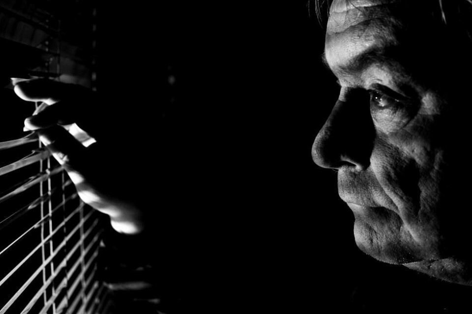 Egil Keskitalo i «Og så kan hunden komme», regi: Leif Stinnerbom. Beaivváš 2023. Foto: Andreas Ausland