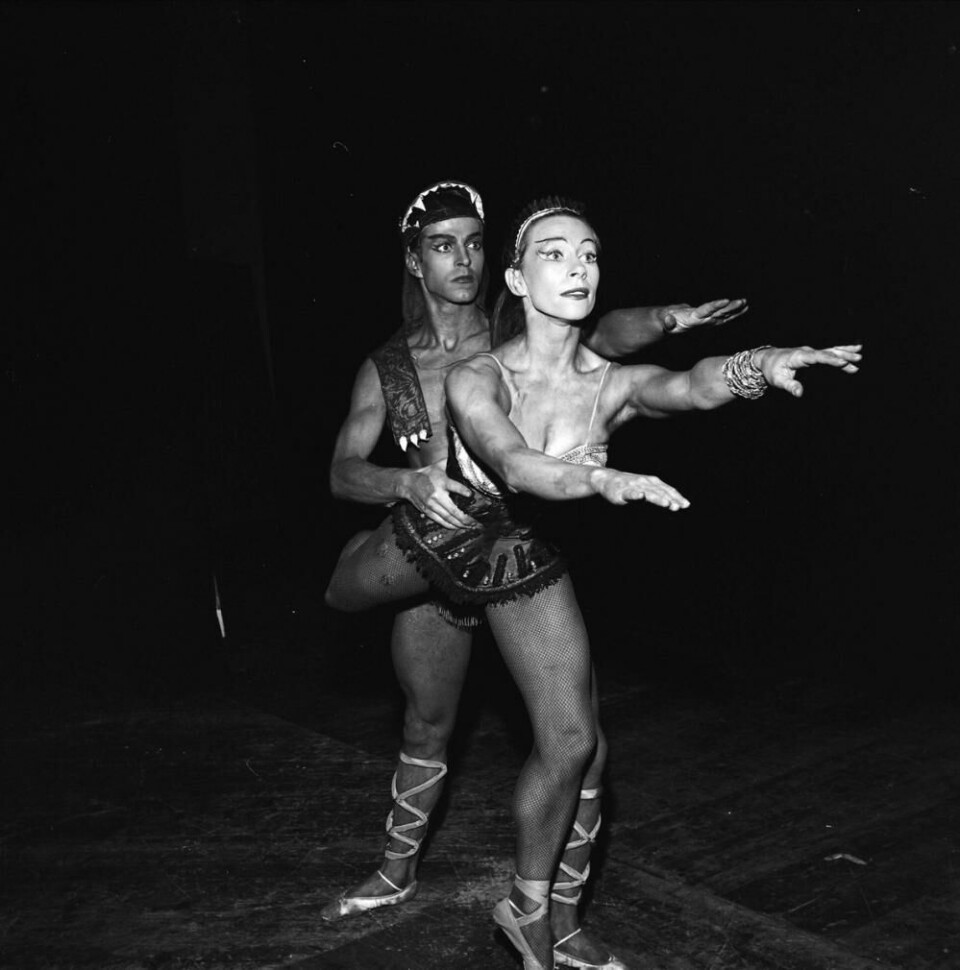 Edith Roger (Medea). Koreograf: Birgit Cullberg for Den Norske Ballett 1955.