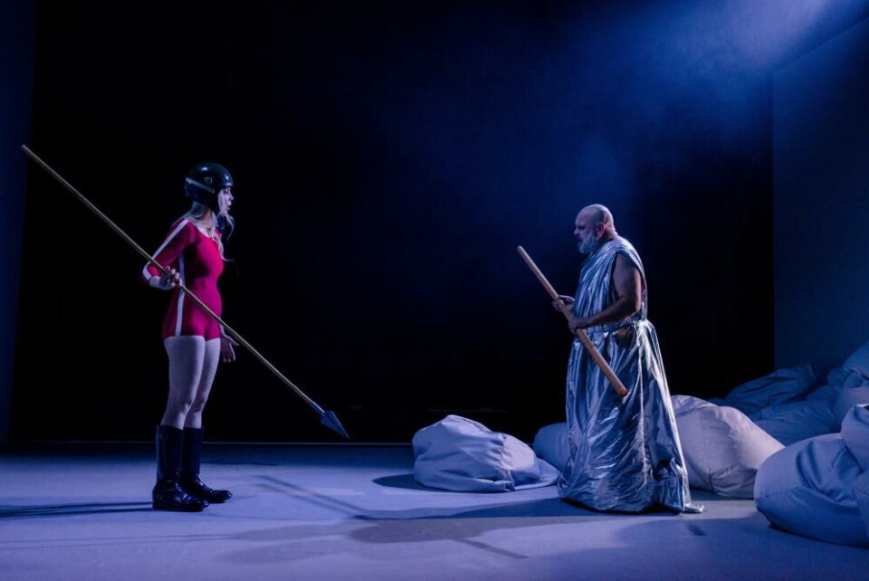 Maria Ómarsdóttir Austgulen (Brünnhilde) og Jan Sælid (Wotan). Foto: Erika Hebbert