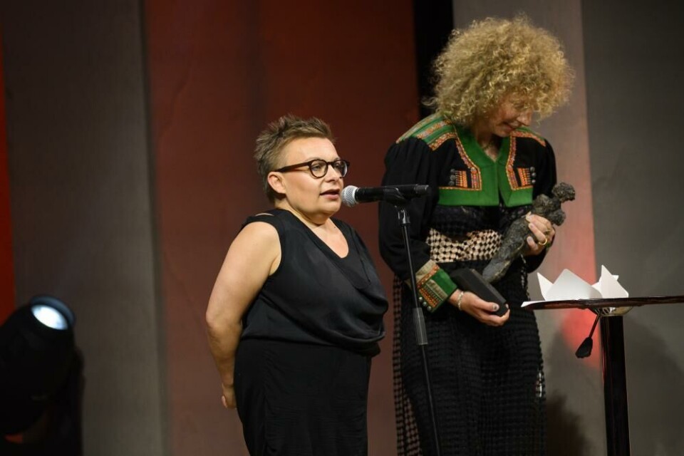 Kjersti Horn fikk prisen for Særøig kunstnerisk innsats, og beste regi, Romeo og Julie, DNS 2023. Foto: Skjalg Bye