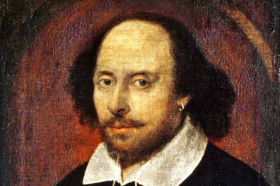 Portrett av William Shakespeare (1564-1616), av John Taylor ca 1610.