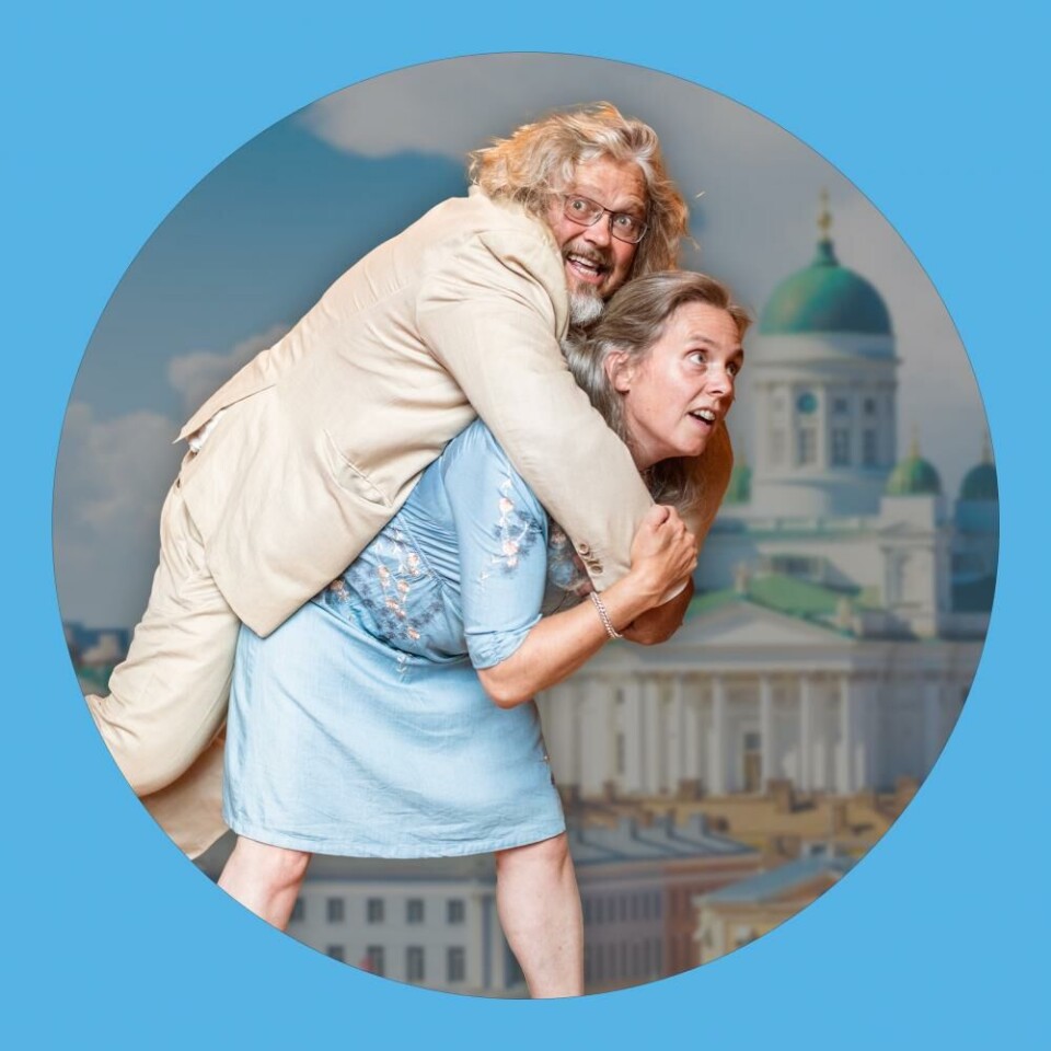 Hillevi Skalmerud Larsson og Jonas Kippersund tok med seg familien til Helsinki januar 2023. Foto: Jonas Jeremiassen Tomter