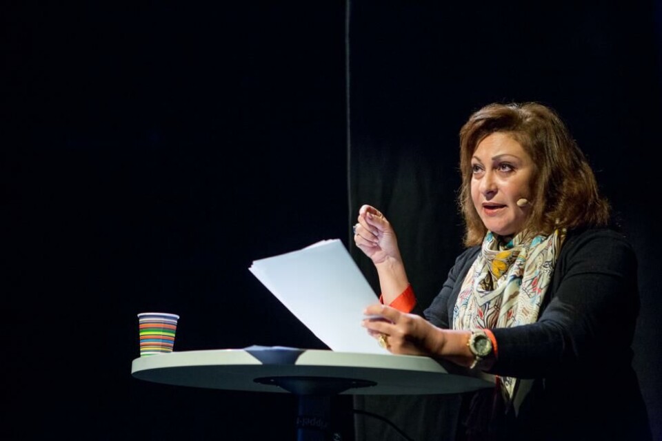 Sahar Sobhi Abdel-Hakim, under Ibsenkonferansen i Skien. Foto: Teater Ibsen