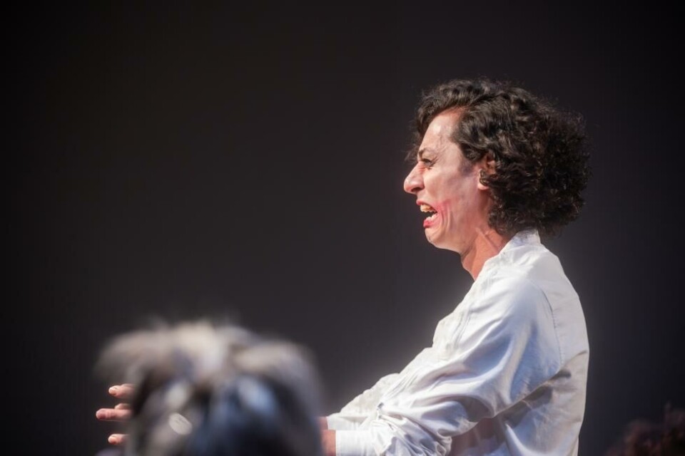 Iman Sand Borhani, som Rebecca West, i Rosmer's Syndrome, fra Iran. Foto: Simen Omland