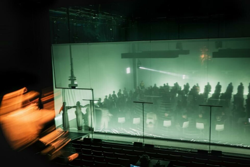 Paal Herman Ims som Kongen. En beretning om blindhet, Trøndelag Teater. Regi: Mina Salehpour. Foto: Vegard Eggen
